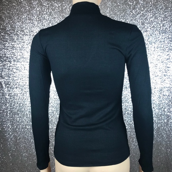 Black Long Sleeve Choker Top - Picture 7 of 8